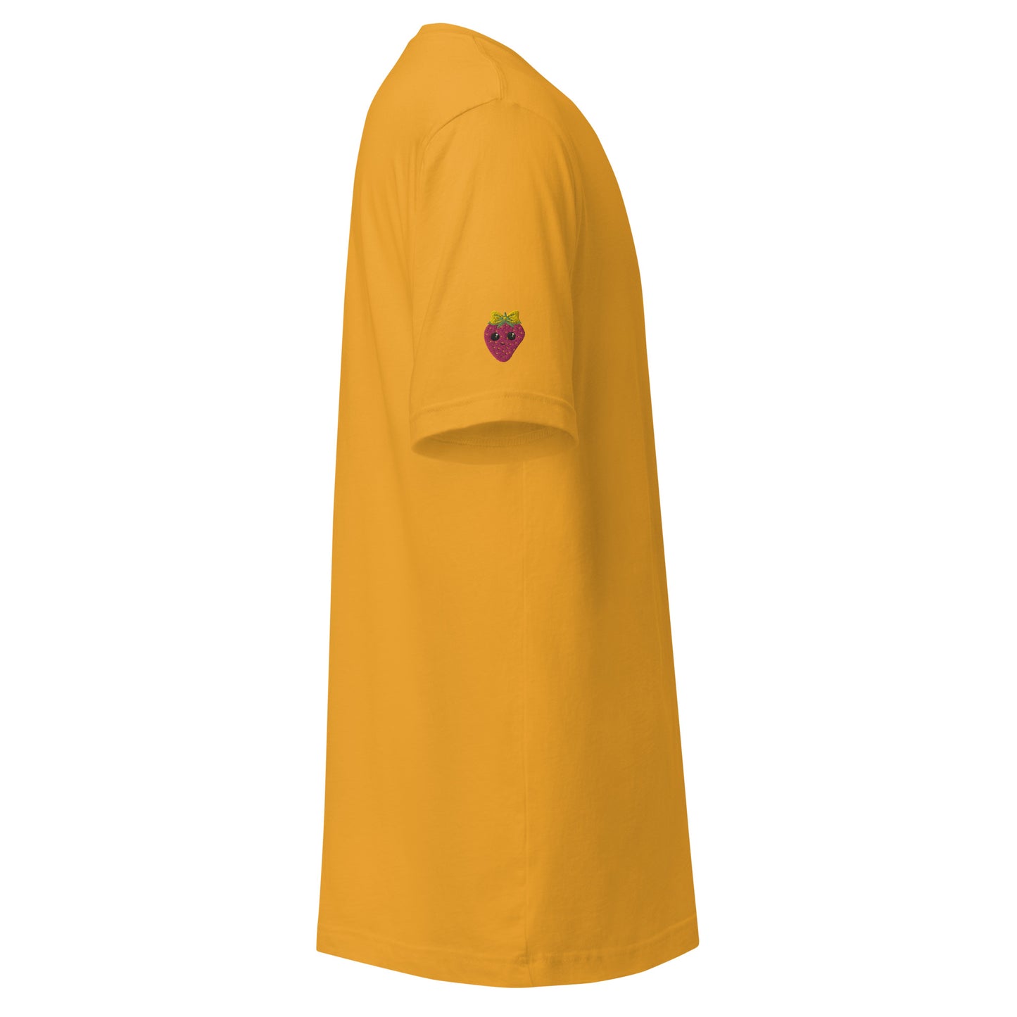 "Strawberry parfait" Marigold Embroidered Cotton Unisex T-shirt (S-4XL)
