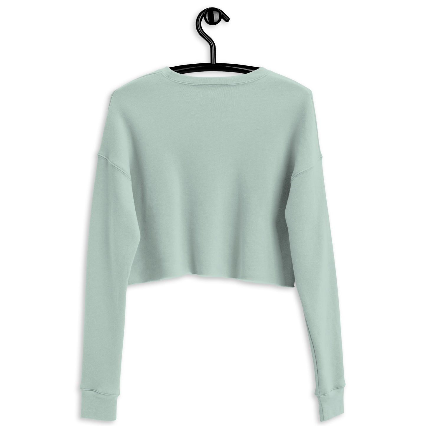 "Avo Cuteo" Pastel Green Embroidered Crop Sweatshirt (S-L)