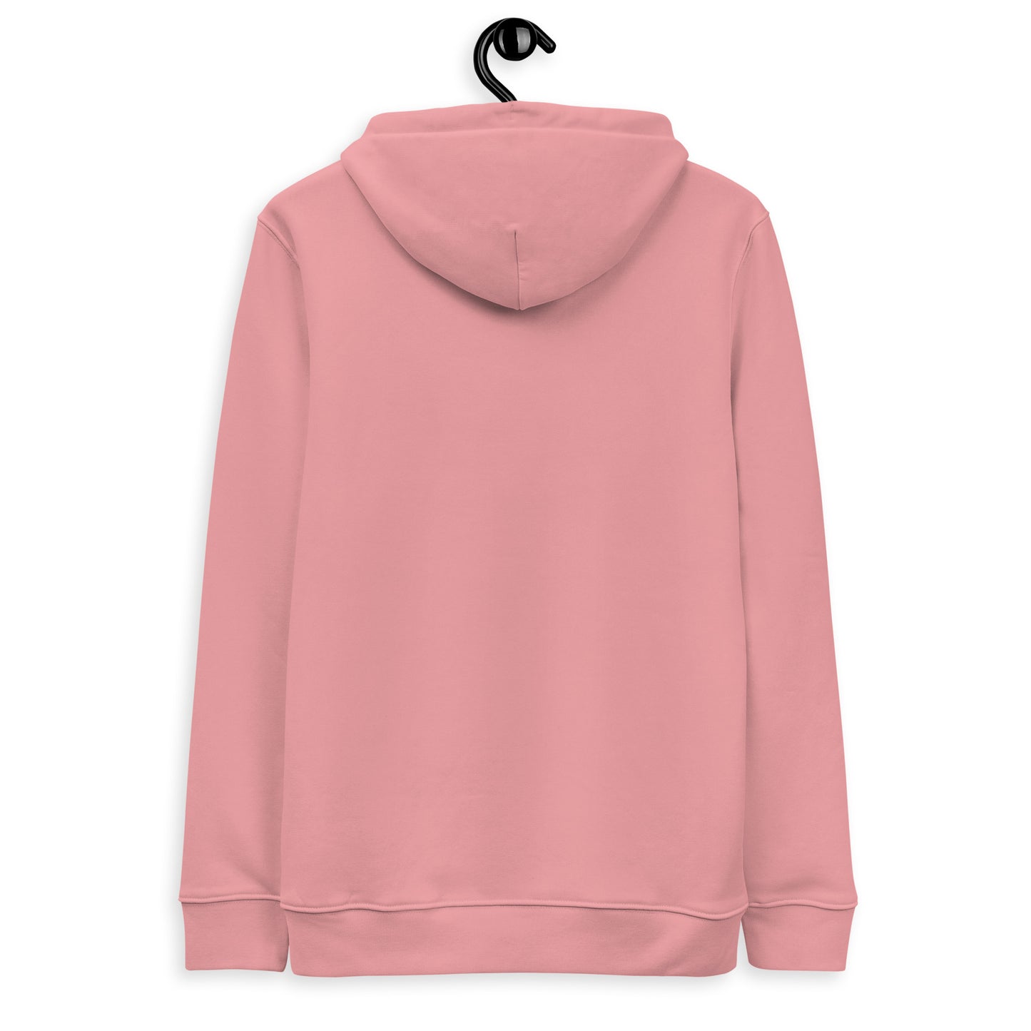 "Berry Beauty" Embroidered Coral Pink Organic Hoodie (EU Sizing S-2XL)