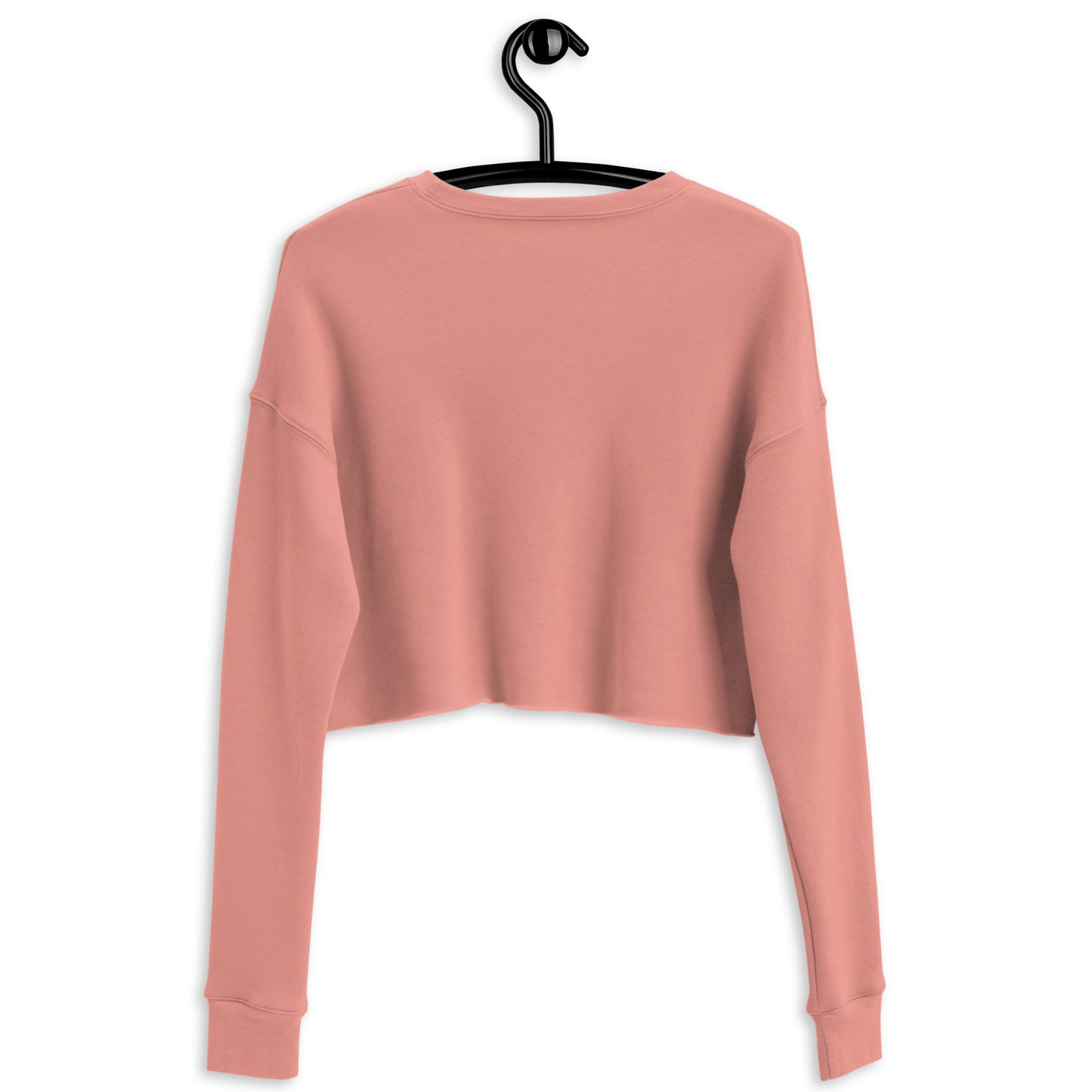"Berry Beauty" Coral Pink Embroidered Crop Sweatshirt (S-L)