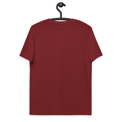 "Avo Cuteo" Maroon Embroidered Unisex Organic Cotton T-shirt (S-2XL)