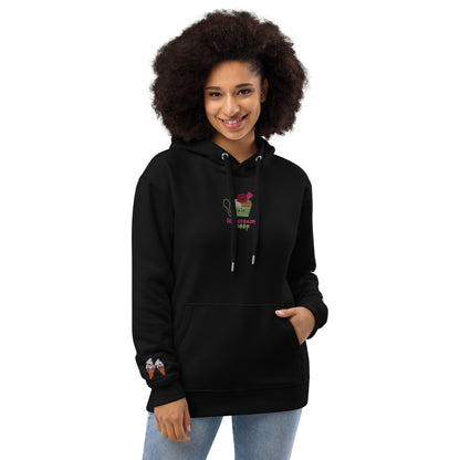 "Ice Cream Sundae" Organic Hoodie with Wrist Embroidery (XS-5XL)