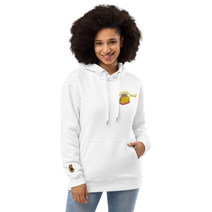 "Avocado Toast" Organic Hoodie with Cuff Embroidery (XS-5XL)