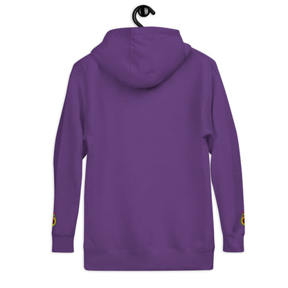 "Avocado Toast" Purple Hoodie with Cuff Embroidery (S-3XL)